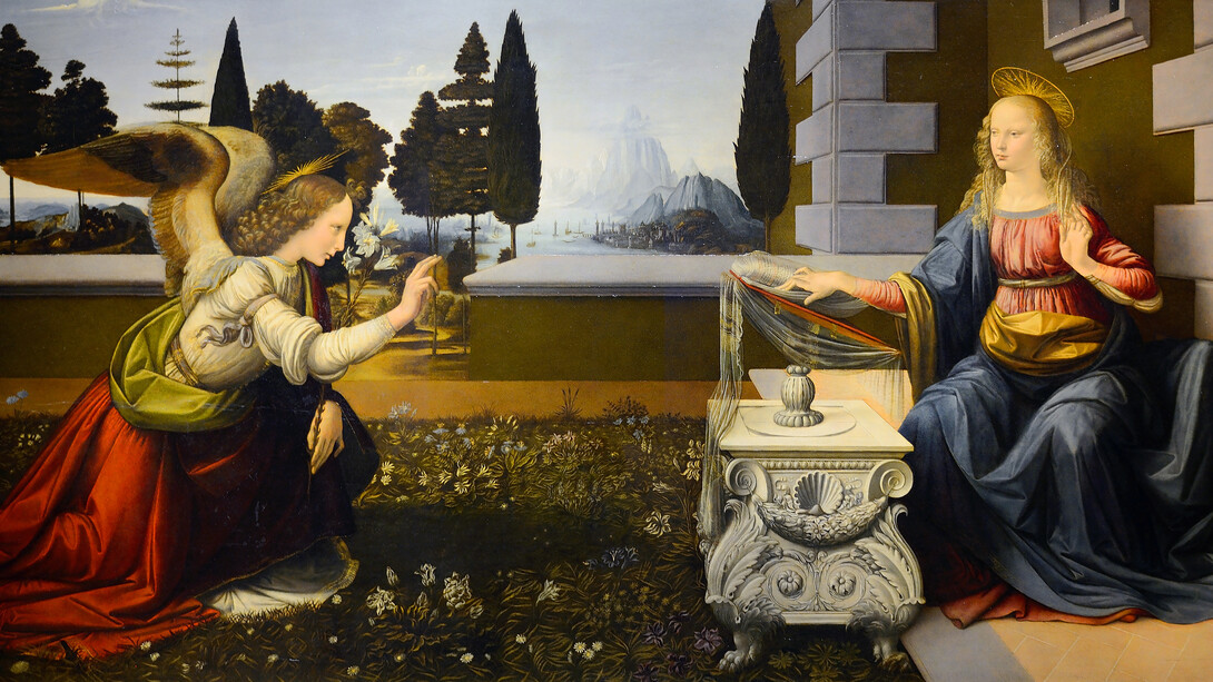 Leonardo Da Vinci, Annunciazione, ora agli Uffizi
