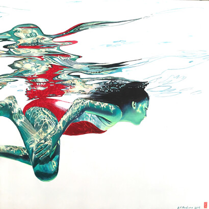 Brigitte Yoshiko Pruchnow, Rainbow Skin. Courtesy of Kate Oh Gallery