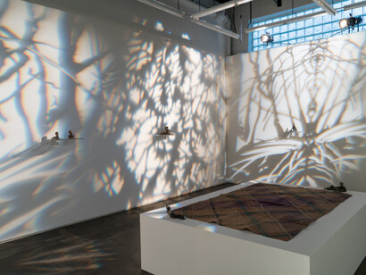 Maia Cruz Palileo, Days Later, Down River, 2023, installation view. Courtesy of the artist and Monique Meloche Gallery