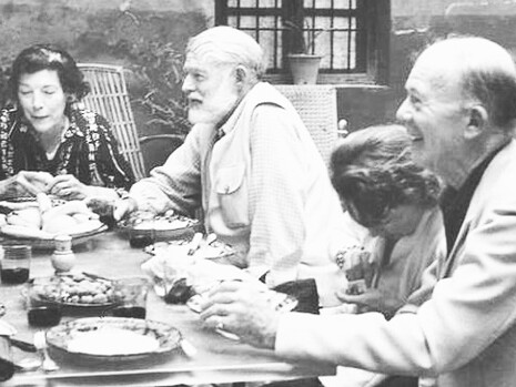 Gamel Woosley, Ernest Hemingway y Gerald Brenan