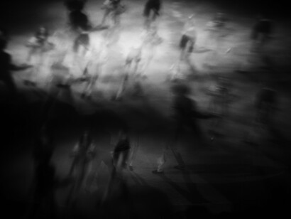 Shadowy figures drift through darkness, echoing the hidden fears and whispered stories that shaped Nat Turner’s world