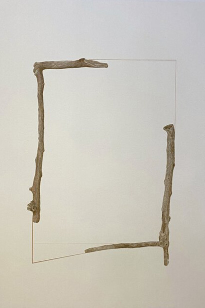 Gabriela Albergaria, Season to rest or reparar, réparer, repair, painting in exhibition. Courtesy of Sapar Contemporary 