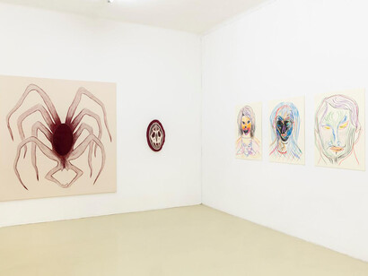 Verschiedene künstler, Artists in residence 2025, ausstellungsansicht. Mit freundlicher genehmigung der Galerie Krinzinger