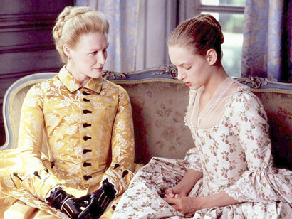 Glenn Close e Uma Thurman in una scena del film "Le relazioni pericolose" 