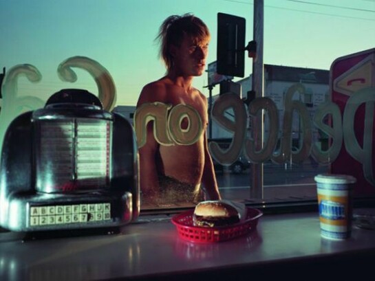 Philip-Lorca diCorcia, Eddie Anderson; 21 years old; Houston, Texas; $20, 1990-92, Fujicolor Crystal Archive print, 30 x 40 inches (76.2 x 101.6 cm), Courtesy the artist and David Zwirner, New York/London