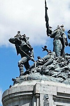 "Monumento nacional de Costa Rica", Parque Nacional de San José, Costa Rica, Louis-Robert Carrier-Belleuse, 1891
