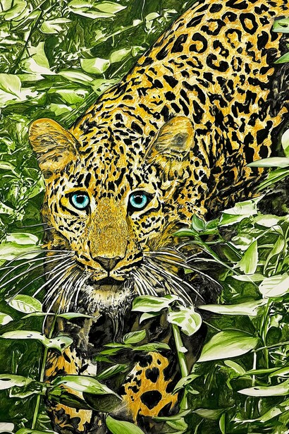 John Newsom,
Return of the North Star (detail), 2024,
Oil on canvas,
84 x 84 in (213.4 x 213.4 cm). Courtesy of the artist and Marc Straus Gallery