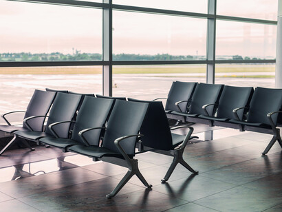 Terminal aérea vacía