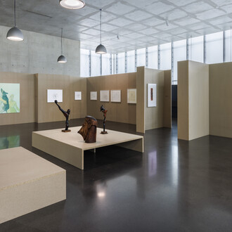Michael Armitage, Maria Lassnig, Chelenge Van Rampelberg, exhibition view. Courtesy of Kunsthaus Bregenz