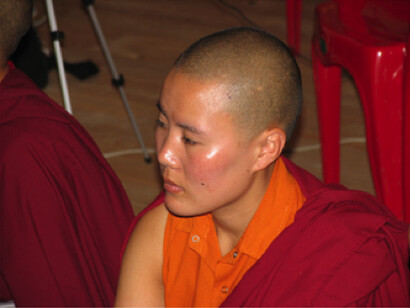 A young monk