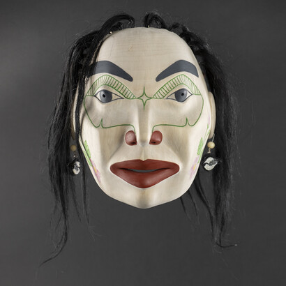 Allie High, Chickadee mask. Courtesy of Stonington Gallery