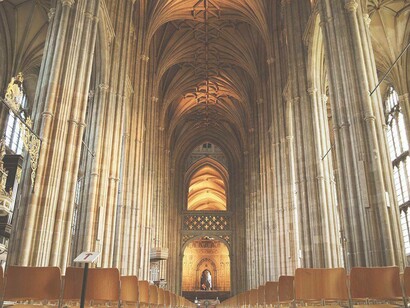 A look inside the Canterbury Cathedral in Canterbury, UK