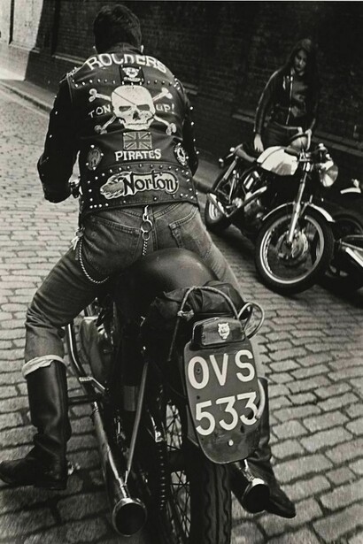 A ryder, with his motorbike