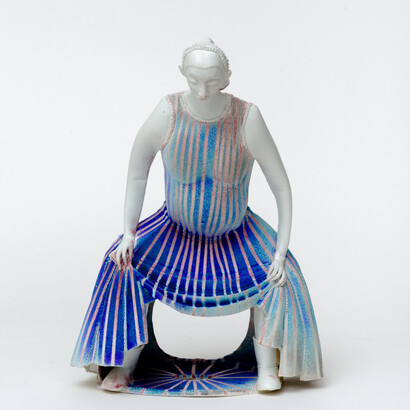 Ann Agee, Raised Curtain Madonna, 2020. Courtesy of Nathalie Karg Gallery
