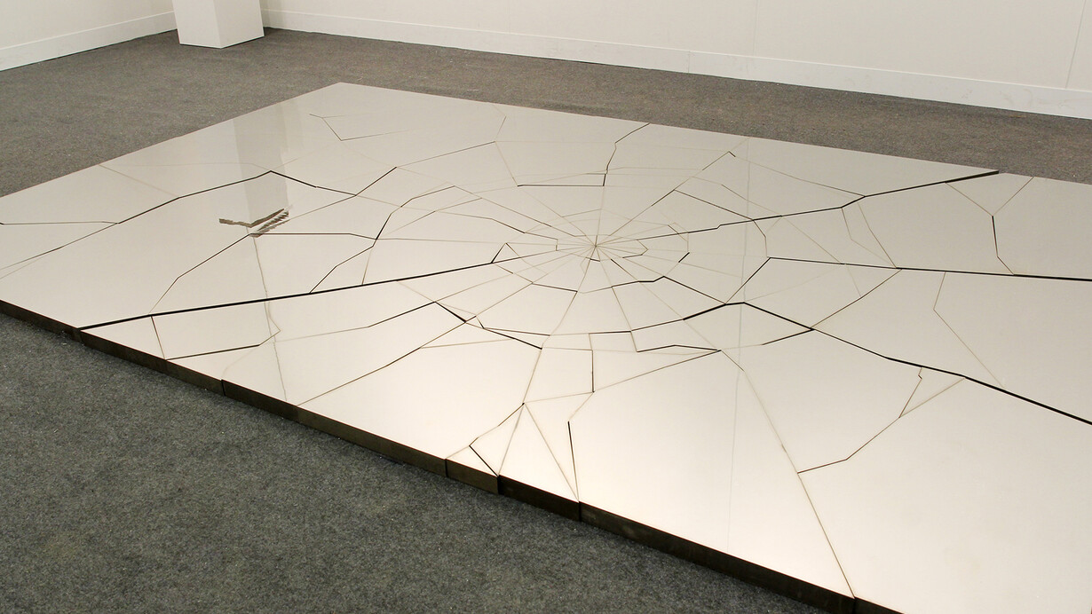 Zhao Zhao Fragments, 2013, Steel, 78 3/4 x 118 1/8 x 2 in (200 x 300 x 5 cm), Edition of 3