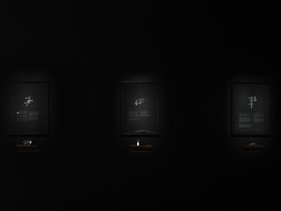 Cameron A. Granger, 9999, exhibition view. Courtesy of Queens Museum