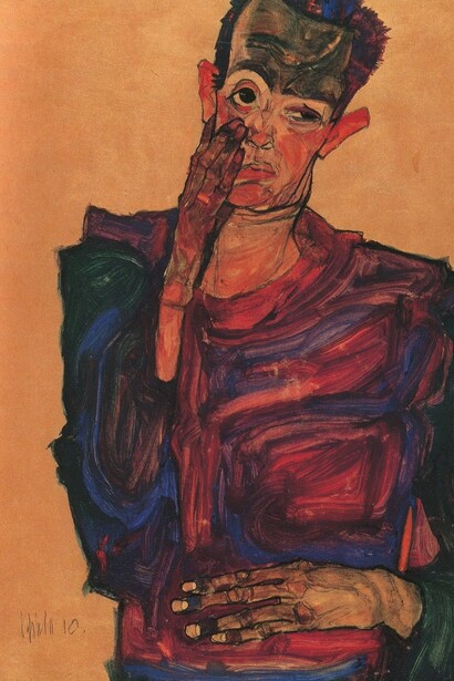 Egon Schiele. Autoportrait. 1910