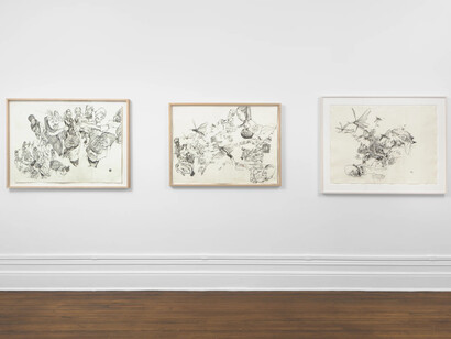 Erwin Pfrang, The ghosts ask, exhibition view. Courtesy of David Nolan Gallery