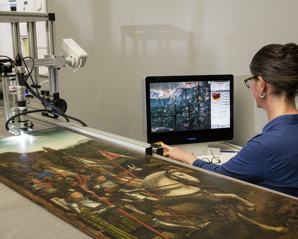 Restoration of the Ghent Altarpiece. Courtesy of Musée des Beaux-Arts de Gand