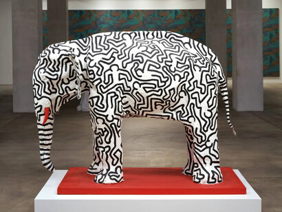 Keith Haring, Untitled (Elephant) (detail), 1985. Courtesy of Crystal Bridges Museum 