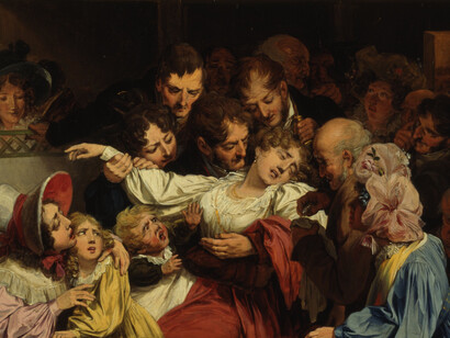 Louis-Leopold Boilly: L'effetto del melodramma (1830). Museo Lambinet,  Versailles © ADAGP, Paris 2022