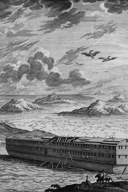 La imagen de Phillip Medhurst Torá 61. El Arca de Noé. Génesis cap 8 v 13