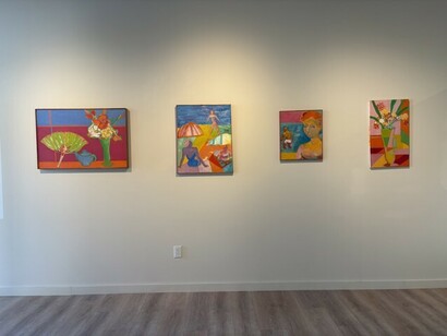 Various artists, Summer breeze: artists by the sea, exhibition view. Courtesy of Montanaro Fine Art