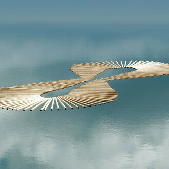 Gianpietro Carlesso, Isola Felix, 2006. Legno e catene