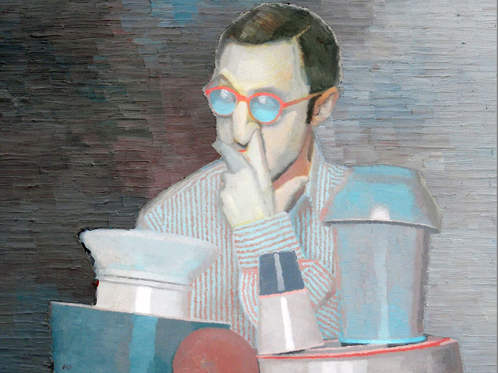 Pablo Candiloro, Room Service #26, dettaglio, olio su tela, 70 x 60 cm, courtesy Romberg
