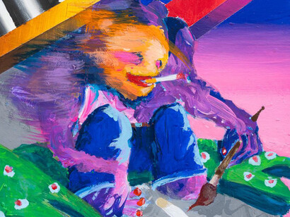 Boban Andjelkovic, Fun fun auf der autobahn (detail), 2025. Courtesy of Britta Rettberg Gallery