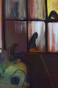 The Future is Elsewhere (If it Breaks Your Heart), detail #7, 2017. Oil on canvas, 60 x 44 inches. Inv. #HH1716
