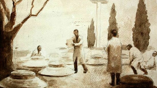 Peter Martensen, The Hope, 2013, acquerello, matita su carta, 21 x 30 cm