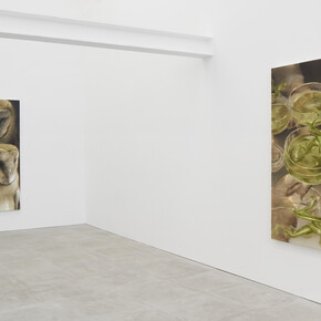 Tomas Harker, Sherwood forest, exhibition view. Courtesy of the artist and The Sunday Painter. Photo by Ollie Hammick