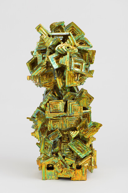 Julia Kunin, Green Mirrors, 2013, Ceramic, 22 x 11 x 9 1/2 inches