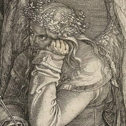 Albrecht Dürer, Melancolia I, 1514, dettaglio