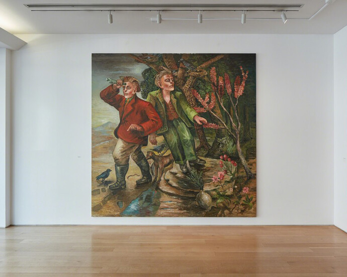 The Art of Steven Campbell, Exhibition view. Courtesy of Marlborough Fine Art
