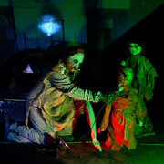 Cian Donnelly, Train Stop, 12min live performance, Golden Thread Gallery, Belfast, 2013. Photo courtesy of Paddy Kelly