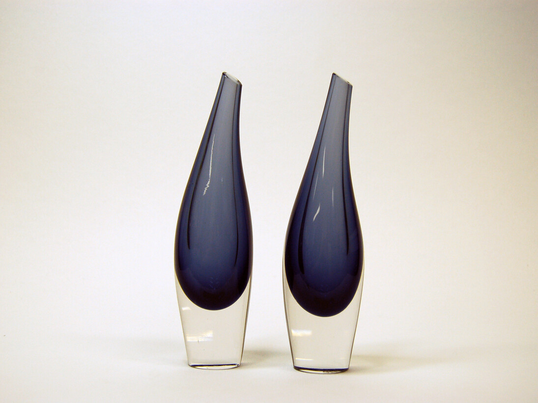 Two glass vases, designed by Tapio Wirkkala for Iittala, 1950s, © Camberwell College of Arts, University of the Arts London