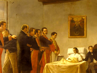 «Muerte de Simón Bolívar», Antonio Herrera Toro