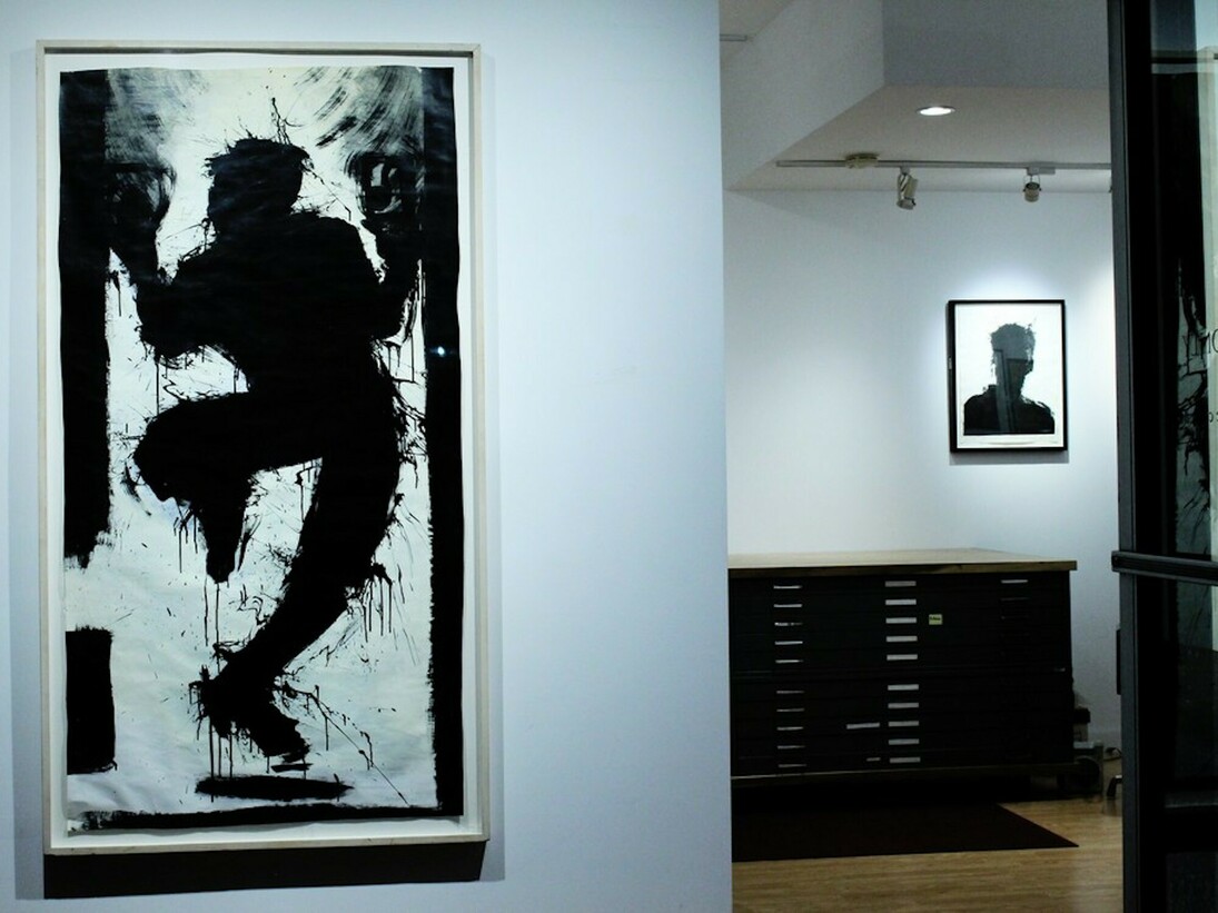 Richard Hambleton, Exhibition view. Courtesy of Woodward Gallery