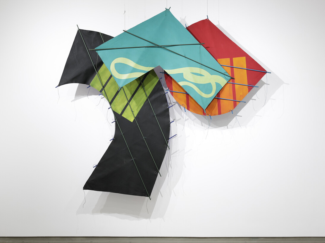 Richard Smith, Mask, 1983, Acrylic on canvas, 96 x 96 in, courtesy of the artist and Flowers Gallery, London / New York