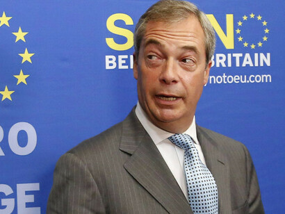 Nigel Farage, como líder del Partido de la Independencia del Reino Unido (UKIP), se puso al frente del No en el referéndum