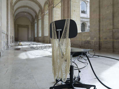 Núria Fuster, (          ) -The air I breathe-, exhibition view. Courtesy of Museo Patio Herreriano