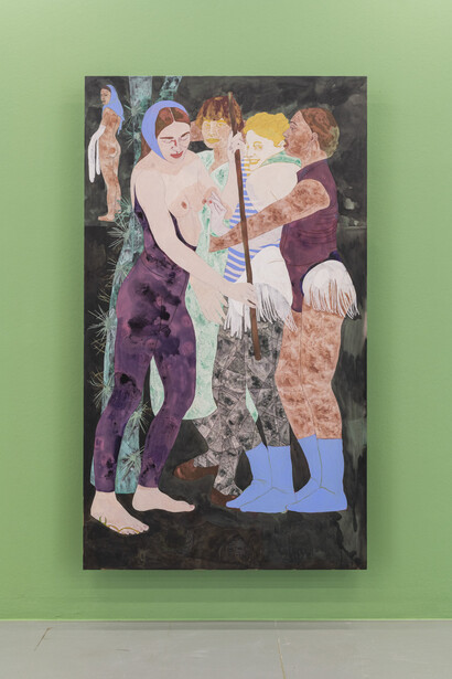 Ella Walker, Chorus, 2023, installation view at Kestner Gesellschaft, Hannover, Germany. Photo by Volker Crone. Courtesy of Casey Kaplan Gallery and Kestner Gesellschaft