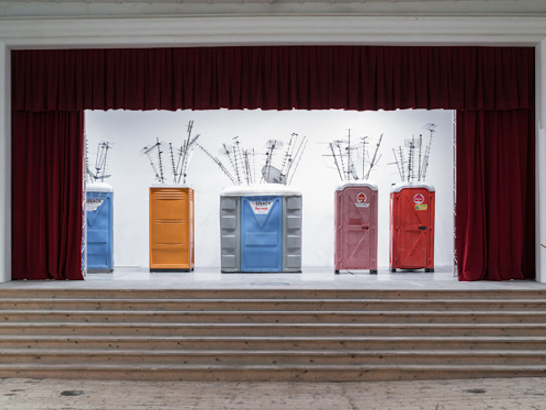 Sislej Xhafa, Fireworks in my Closet, Exhibition view. Courtesy of Galleria Continua