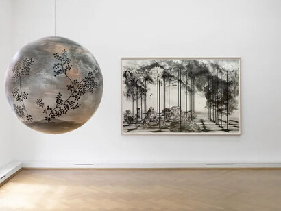 Katja Davar, Magnetite, ausstellungsansicht. Mit freundlicher genehmigung von Bernhard Knaus Fine Art