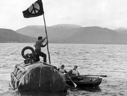 Polaris demonstration at Holy Loch, 3 February 1961. Courtesy of National Museums Scotland 