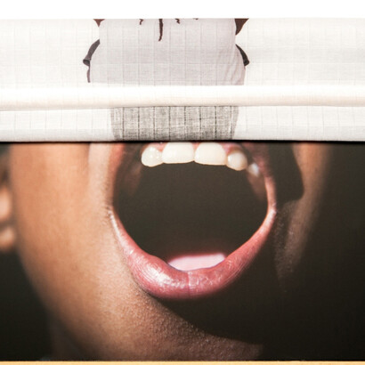 Caroline Gavazzi, I am afraid of...people who shout to me, detail, 2014, C-Type Lambda print on paper Archival Fuji with Inject Jetrix 2030 UV printer, 42 x 28 cm, ed. 115 + 1 AP, courtesy Caroline Gavazzi