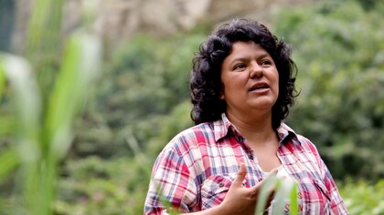 La activista ecológica Berta Cáceres