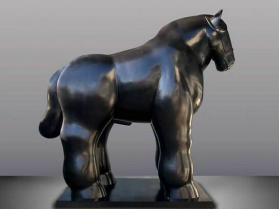Fernando Botero, Horse, Bronze, 109 1/8 x 102 3/4 x 53 7/8 in. 277 x 261 x 137 cm